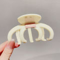 Korean Cute Pumpkin Oval Hair Claw Large Back Head French Solid Color Updo Hair Claw Hair Claw Hair Clip More than Shark Clip. 