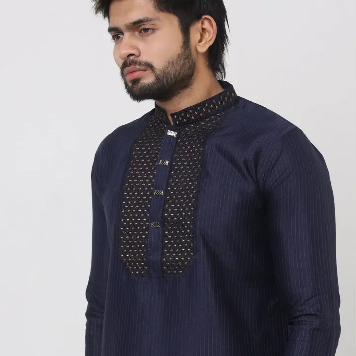 Panjabi%20(Snap%20Button)%20for%20men%20Popular,%20cool%20and%20stylish%20Contrast%20-%20Image%204