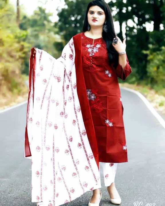 New Gorgeous Unstitched Cotton Scren Printed Salwar Kameez for Women -( 3 Piece )