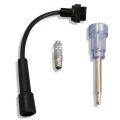 Auto Ignition Spark Plug Coil Tester In-Line Lead Tool For Car Van Bike Engine.