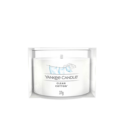 YANKEE CANDLE FILLED VOTIVE CLEAN COTTON 37G