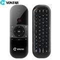 VONTAR Air Mouse Rechargeable English 2.4GHZ Wireless Keyboard Remote Control For Windows Android TV Box PC Gamer.
