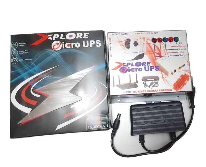 XPLORER MICRO UPS 18000MAH BATTARY WITH THUNDER PROTECTOR