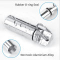 Capsule Box Keychain, Travel Case Ring Portable Aluminium Alloy Mini Tablet Organizer Case Container.