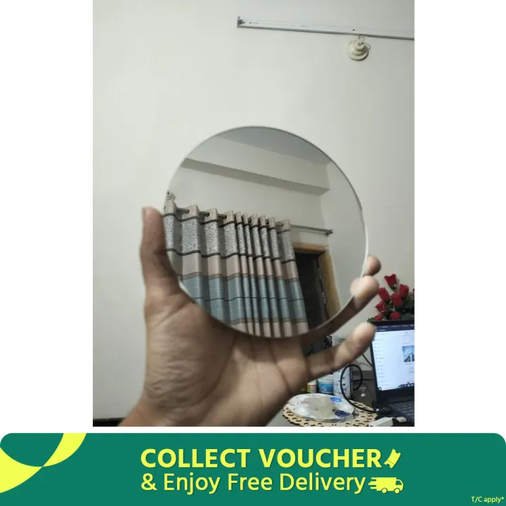 Round Shaped Glass Mirror - 3 inch / 4 inch / 5 inch / 6 inch / 7 inch / 8 inch / 10 inch / 12 inch