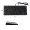 Mini Slim USB Key Board - Black.