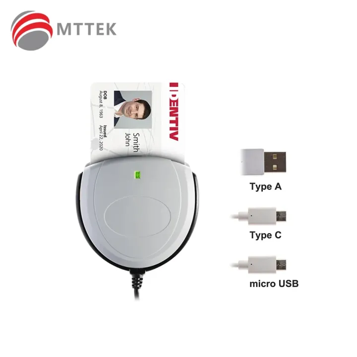 SCR3310v2.0 Identiv USB type A SmartCard reader - ideal for Driver card reader / CAC reader / ID card reader