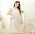 women White lace sexy nightdress girls plus size Large size Sleepwear nightgownY02-1.
