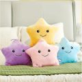 Five-pointed star Luminous Pillow Soft Stuffed Plush Glow Colorful Star Cushion LED Light Toys For Children Kids Birthday Gifts.