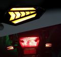 2pcs 12v Motorcycle Turn Signals Lights 22 SMD Water Flowing Indicator Arrow Blinker Lamps Universal. 