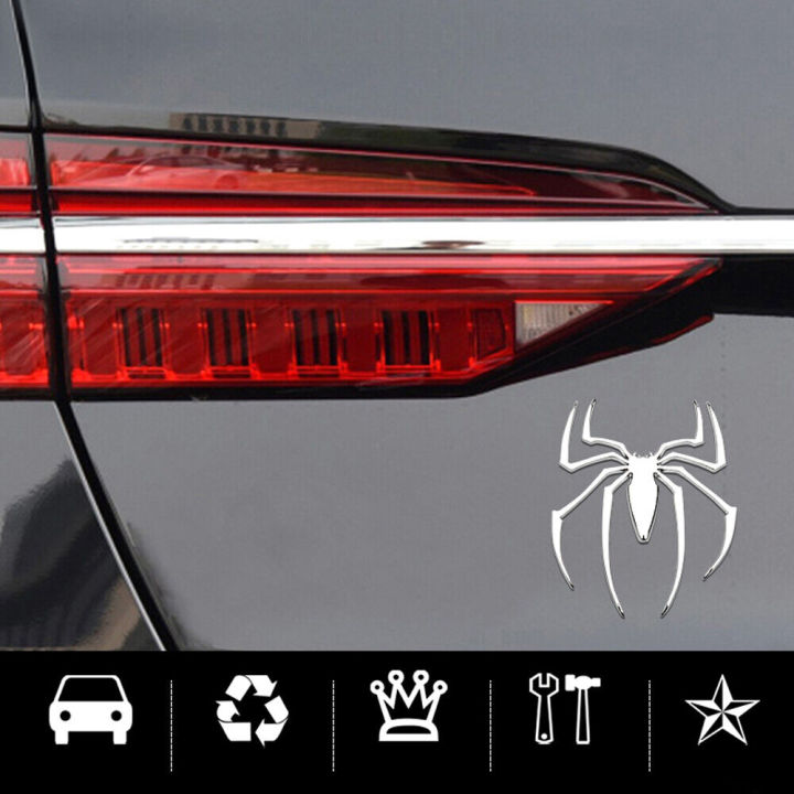 3D%20Metal%20Spider%20Car%20Sticker%20Logo%20for%20Bike%20Motor%20Car%20Silver%20Chrome%20Motor%20Emblem%20-%20Image%202