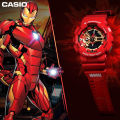 (Ready Stock) G-Shock x Iron Man Men Watch Digital Sport Watch LED Display Water Resistant Shockproof and Waterproof World Time LED Auto Light Sports Square Wrist Watches GA-110IRONMAN-4PR.