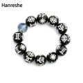 【Sooledead】Black Kimoyo Beads Wakanda T'Challa Cosplay Movie Panther Black Fashion Jewelry Bracelet.