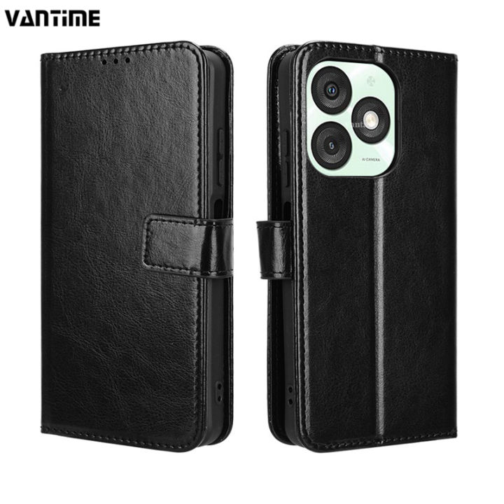 GOKEN Funda para Blackview A50 4G, Funda de TPU y Piel sintética, con