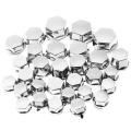 New Design 30 pcs/set Nut Cap for Motorcycle. Screw Nut Cover Cap Nut Bolt Decoration For Any Bike. silver. 