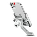 360° Rotatable Alloy Motorcycle Phone Holder Rearview Mirror Motor Phone Mount.