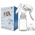 2 in 1 Breastfeeding Pump and Bottle Manual Portable Breastfeeding Milk Pump-1Set. 