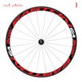 1 Side Multicolor Bike Wheel Rims Reflective Stickers Decals Cycling Safe Protector 26/27.5inch Wheel MTB Bike Accessories-Red White - 1 red and white. 