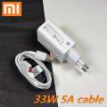 Mi 33Wquick Charge 3.0 Fast Charger Adapter Usb To Type-C For Mi 10 Pro/9 Pro/Redmi Note 8/Note 7/K20/K30/Pro Mix 3/Max 3 - Charger. 