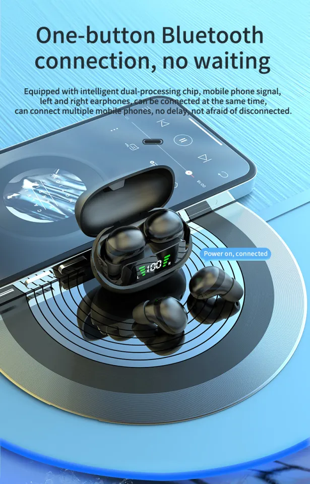 Lesson Invisible New Invisible High Sound Quality Wireless Bluetooth Headset Mini Ultra Sleep Noise Cancelling Work And On