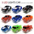 【The road to happiness Store】Track Electric car,5 LED parts, car racing track, Educational kids for boys toy cars,birthday gifts.