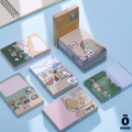 Cute Korean Creative Cartoon Sticky Note Message Office Students With Tearable Memo Pad Stationery Back To School Supplies Label  Vacation Girl. 