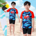 Children's swimsuits, boys' swimsuits, middle and big boys' split swimsuits, baby swim trunks, short sleeve suits.