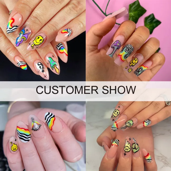 12%20patterns%20Trippy%20Smile%20Face%20Nails%20Water%20Decals%20Mushroom%20Slider%20Decals%20Trippy%20Nail%20Art%20Rainbow%20Transfer%20Sticker%20Decals%20Eyes%20-%20Image%203