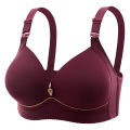 New Non-magnetic Thin Cup Glossy Fat Mm Bra Large Size No Underwire Comfortable Breathable Gathered Women's Underwear PCardiaCP. 