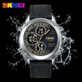 Skmei dual-display electronic watch with three dials design luminous 30m waterproof mutifunctional sports fashion wristwatches for men 1975. 