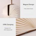 New Foldable LED Book Light 5 Colors Creative Book Lamp Rechargeable Wooden Night Lamp. 