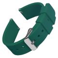 Fashion Watch Straps 14/16/18/19/20/21/22/24 mm Silicone Samsung Galaxy, Garmin Huawei Soft Rubber Watch Bands Multiple Colors.