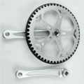 2X Folding Bike Crankset 52T Square Hole 170mm CNC Crankset Bicycle Crank Set Sprocket. 