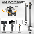 New! Overhead Desk Mount Stand For DSLR, DSLR & Ring Lights (Ulanzi VIJIM-LS02). 