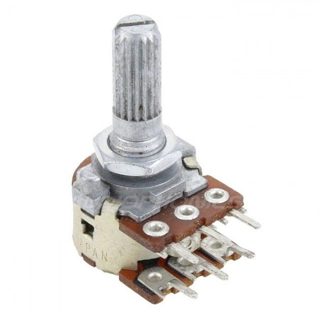 2Pcs%206%20Pin%20100K%20Potentiometer%20Dual%20Linear%20Panel%20Mount%20100K%20Ohm%201/2%20Watt%206%20Pin%20Double%20Gang%206%20Terminals%20100K%20Rotary%20Taper%20Potentiometer%20Variable%20Resistor%20Pot%20Powerpoints,%20Switches%20&%20Savers%20-%20Image%206