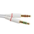 3.5mm 1 Female to 2 Male Headphone & Mic Plugs Audio Y Splitter Cable Cord. 
