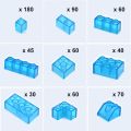 DIY Building Blocks Thick Transparent Figures Bricks Educational Creative Toys for Children Gifts Size Compatible With Brand. 