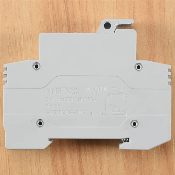 RT18-32X%20AC%20380V%2032A%201%20Pole%2010x38mm%20DIN%20Rail%20Mount%20Fuse%20Holder%20Base%20-%20Image%207
