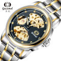 The new model launches the ancient camel men's automatic mechanical watch, the Korean version of the business double-sided openwork fashion men's watch.