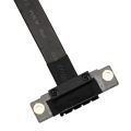 PCIE Cable Dual 90 Degree Right Angle PCIe 3.0 X1 to X1 Cable 20cm. 