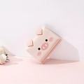 Korean Cute Pig Women PU Leather Standard Short Wallet.