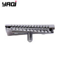 YAQI Top Aggressive Chrome Color Double-edged Mens Slant Safety Razor Head Replacement Accessory. 