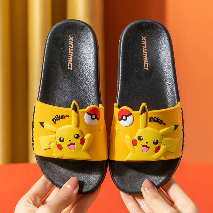 2021%20Pikachu%20Children's%20Cartoon%20Cute%20Boys%20and%20Girls%20Baby%20Home%20Bathroom%20Anti%20slip%20Slippers%20-%20Image%206