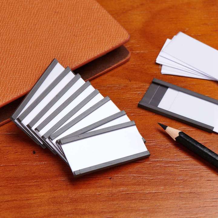 50Pcs%20Magnetic%20Label%20Holders%20with%20Magnetic%20Data%20Card%20Holders%20with%20Clear%20Plastic%20Protectors%20for%20Metal%20Shelf%20(1%20x%202%20Inch)%20-%20Image%207