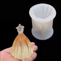 3D Princess Dress Skirt Silicone Chocolate Fondant Candy Mould Christmas Wedding Dress Resin Mold Cake Baking Tools. 