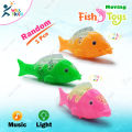 Electronic Moving Fish Fun Toys Creative Magical LED Lights Swim Fish/Electric Toy Car For Children/Baby Toys. 