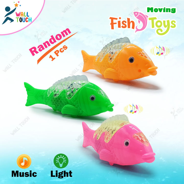 Electronic Moving Fish Fun Toys Creative Magical LED Lights Swim Fish/Electric Toy Car For Children/Baby Toys
