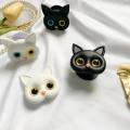Cat Folding Mirror Phone Pop Socket / Griptok Support For Smartphone Grip Tok Folding Finger Stand Socket..