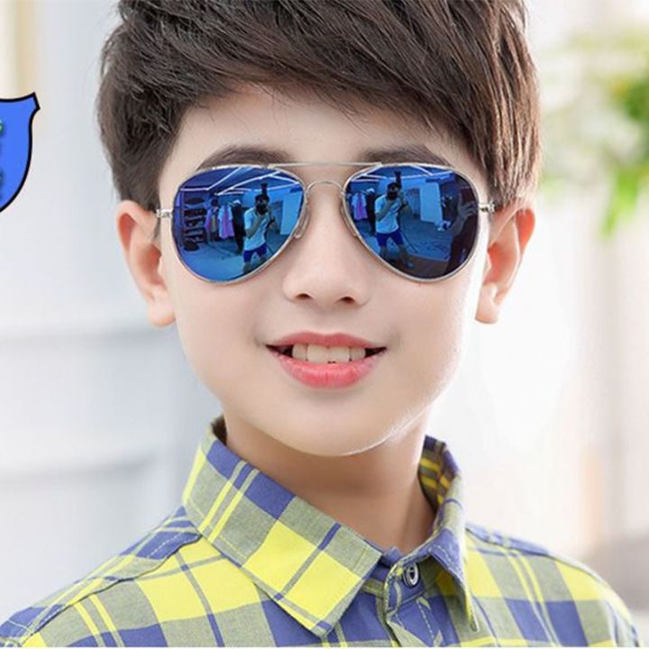 New Children's Polarized Sunglasses Kids Outdoor Sports Cycling Sun Glasses  Girls Boys Pilot Metal Eyewear UV400 Glasses