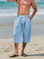 Men’s Casual Linen Shorts – Regular Fit for Hot Weather Days. 